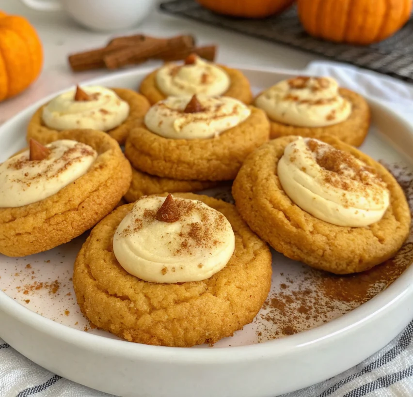 Pumpkin Cheesecake Cookies
