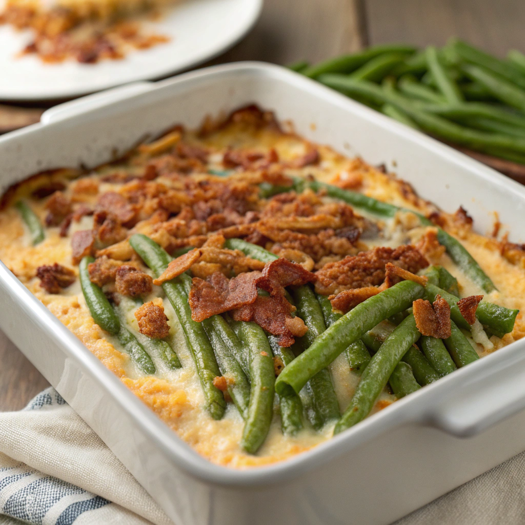 Cheesy Southern Grean Bean Casserole