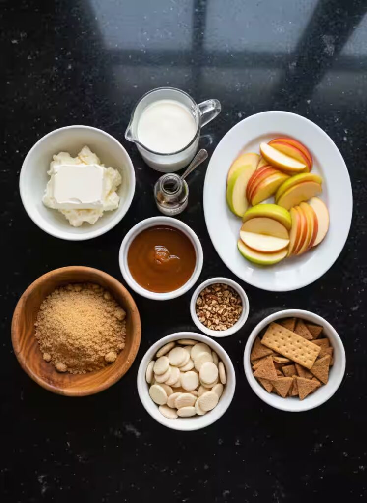 caramel apple cheesecake dip ingredients