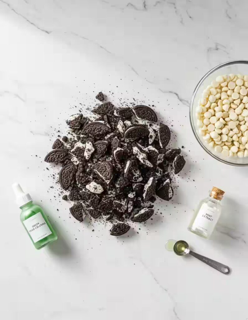 Mint Oreo Bark Ingredients