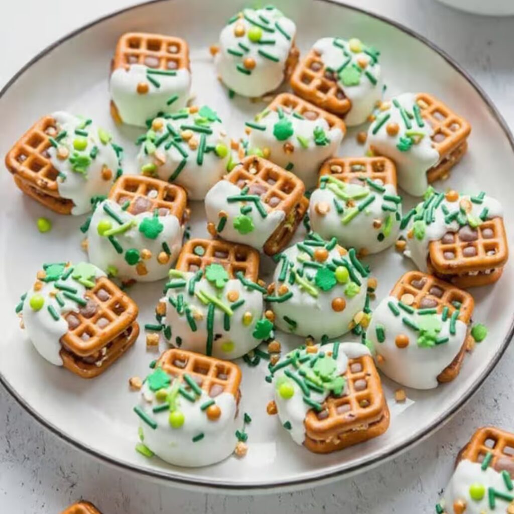 St. Patrick’s Day Rolo Pretzel Candy